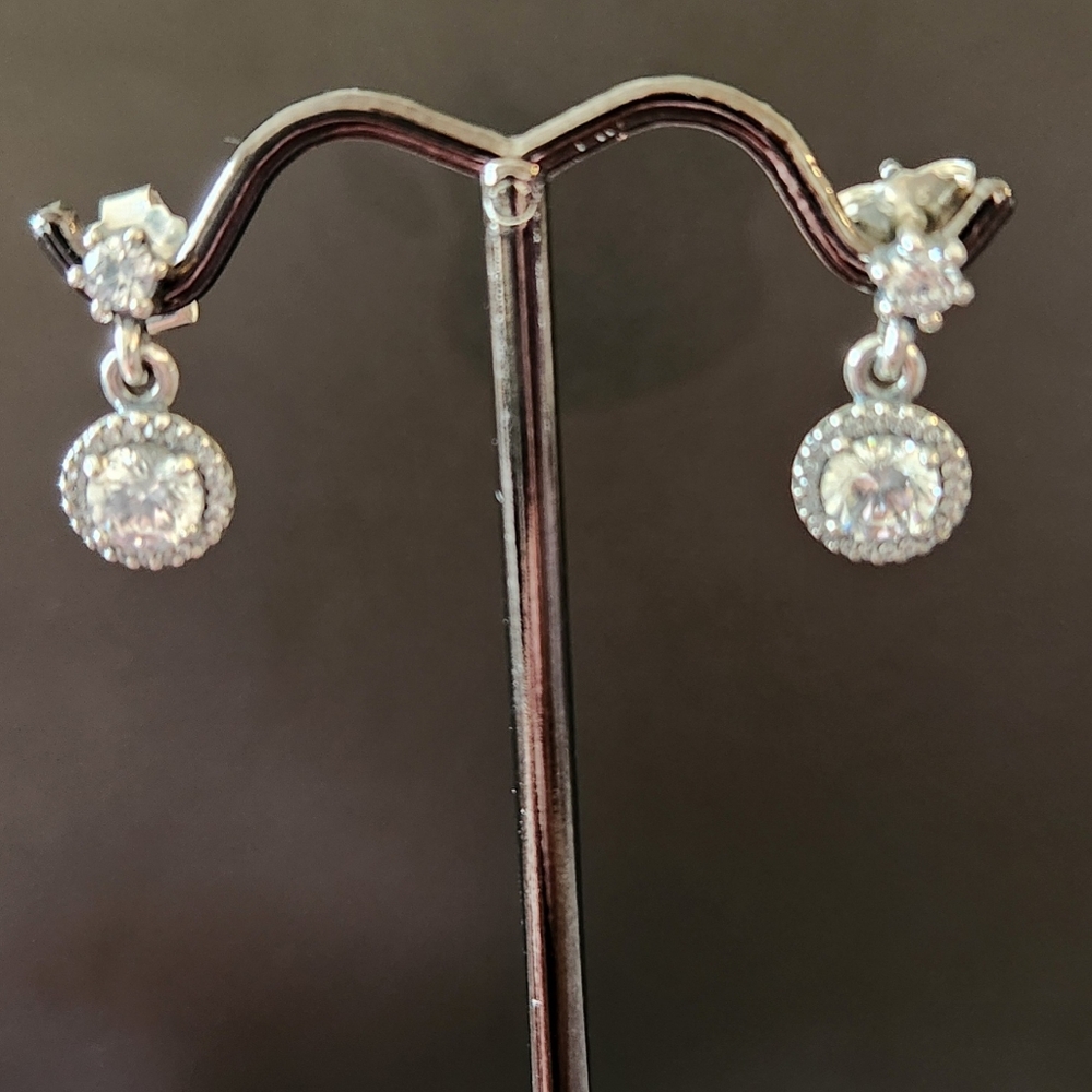 Pandora Eternal Elegance Drop Sterling Silver Earrings